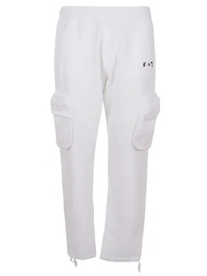 Off-White Logo Printed Straight Leg Track Pants