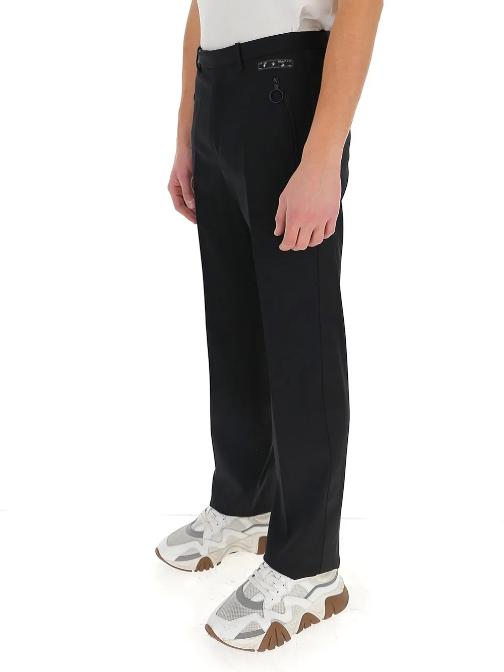 Off-White Straight-Leg Tailored Pants