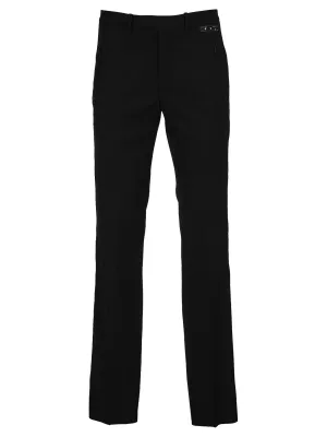 Off-White Straight-Leg Tailored Pants