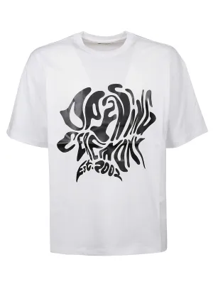 Opening Ceremony Melted Logo Printed T-Shirt