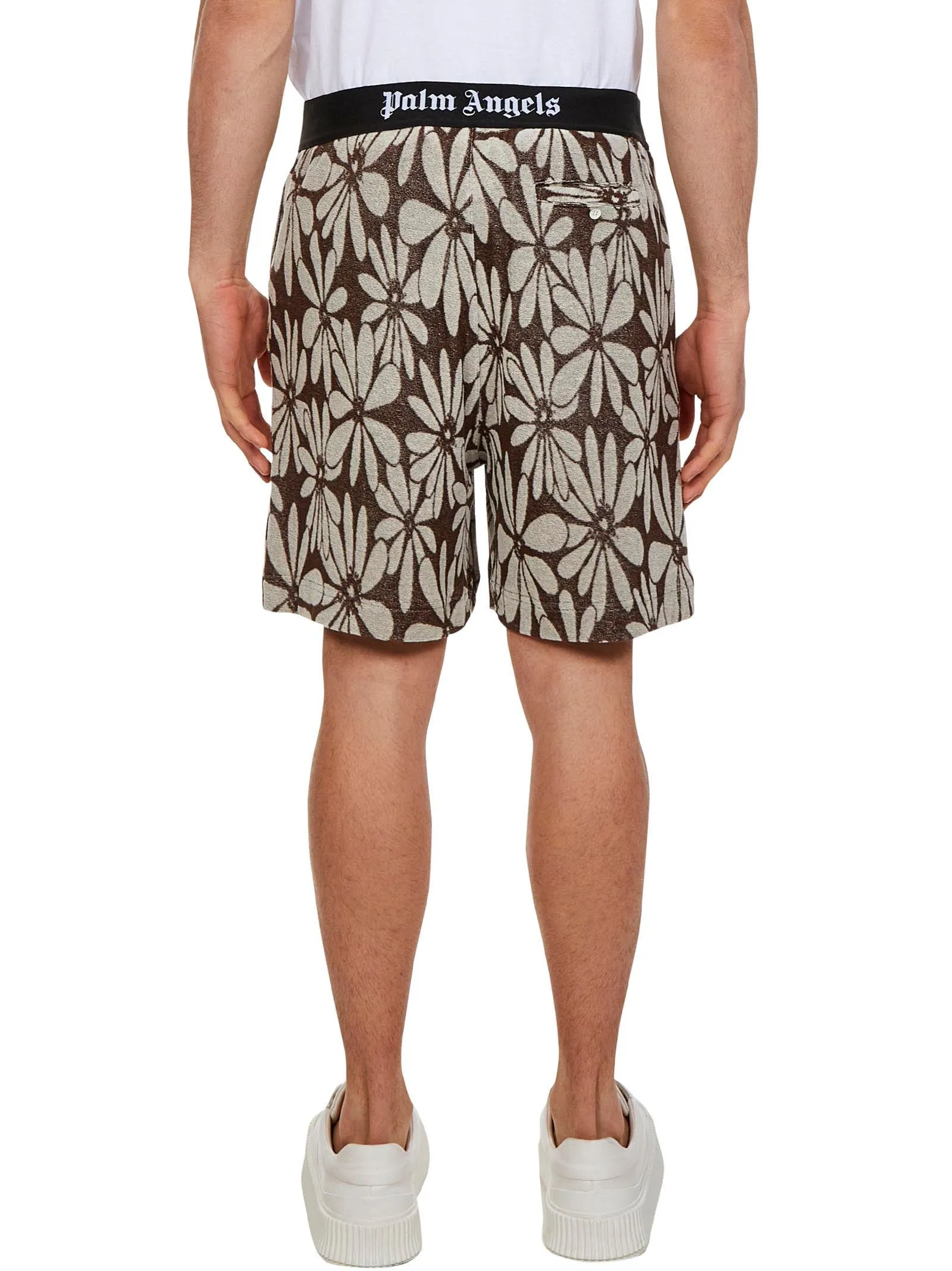 Palm Angels Allover Jacquard Shorts