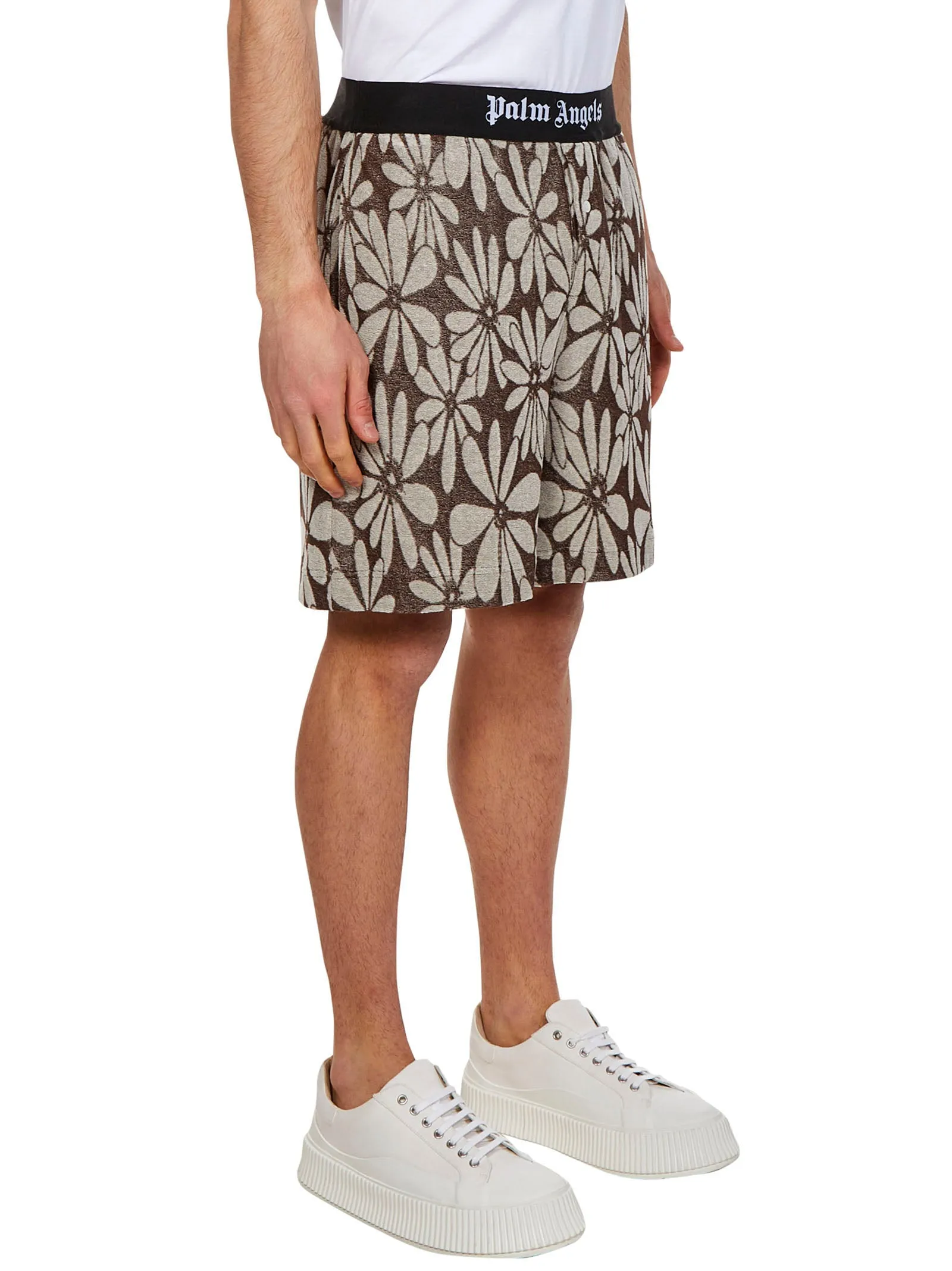 Palm Angels Allover Jacquard Shorts