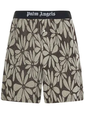 Palm Angels Allover Jacquard Shorts