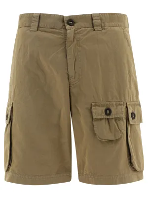 Palm Angels High-Waisted Straight Leg Shorts