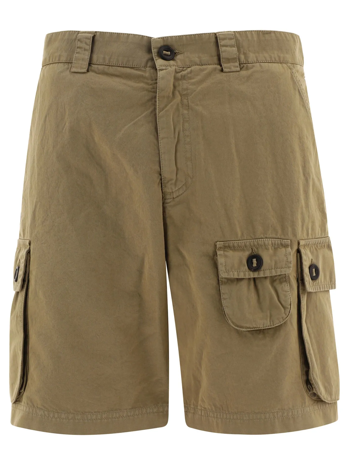 Palm Angels High-Waisted Straight Leg Shorts