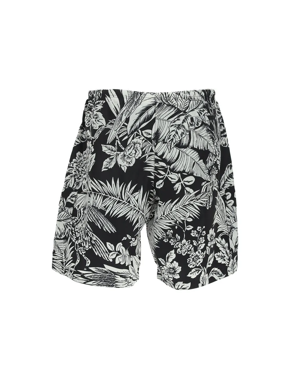 Palm Angels Jungle-Print Knee-Length Swim Shorts