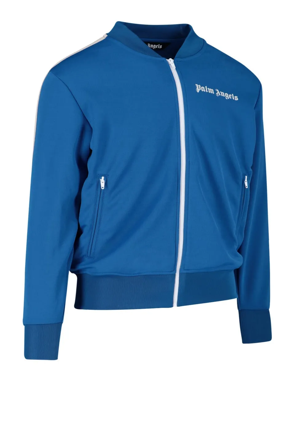 Palm Angels Logo Embroidered Zip-Up Track Jacket