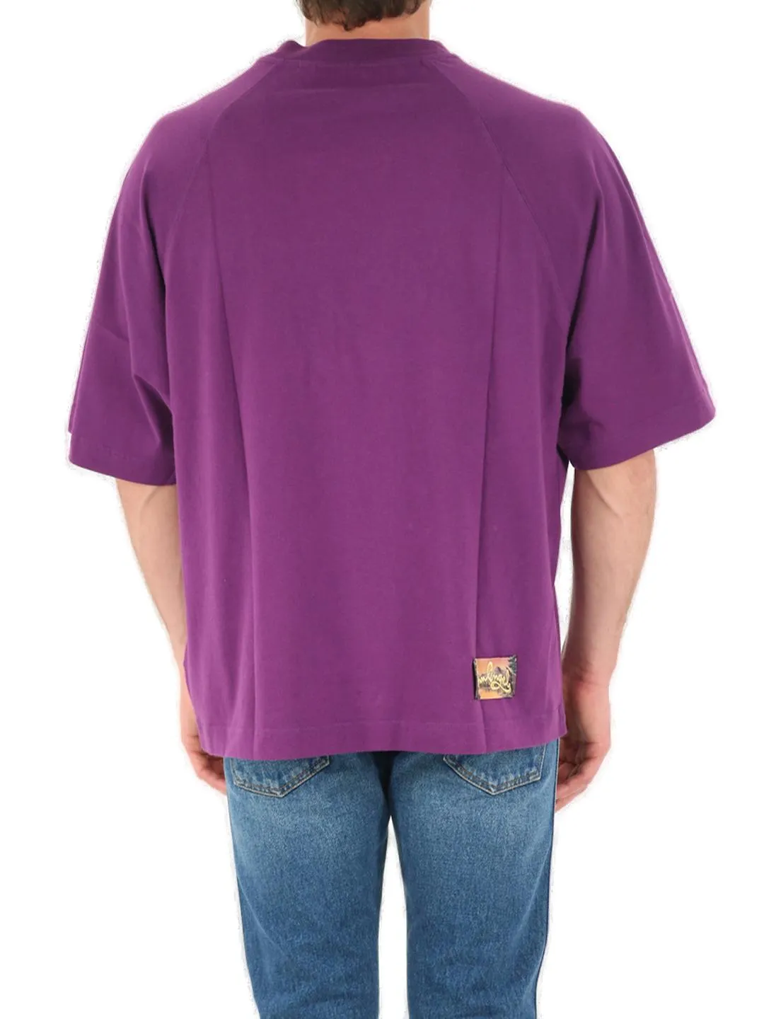 Palm Angels Logo Print Crewneck T-Shirt