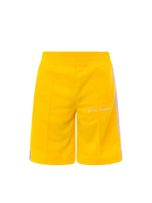 Palm Angels Logo Print Elasticated Waist Shorts
