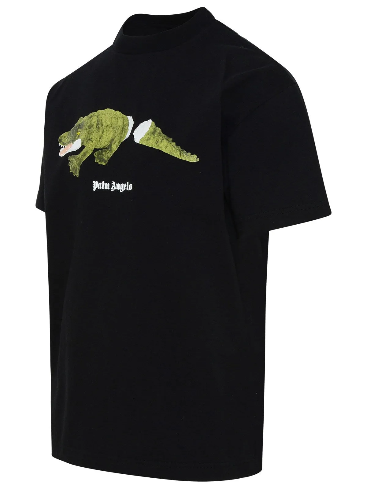Palm Angels Logo Printed Crewneck T-Shirt