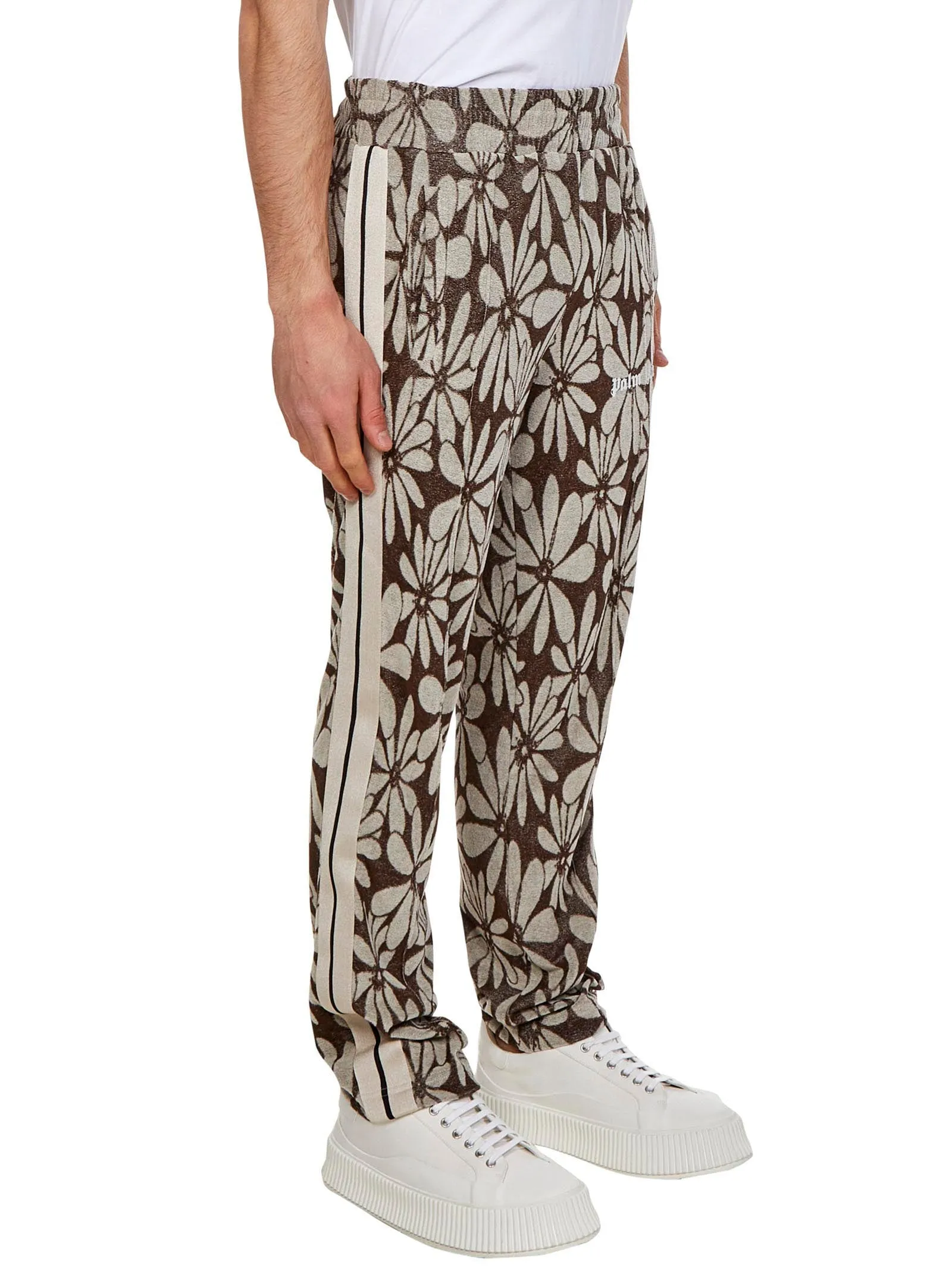 Palm Angels Logo Printed Jacquard Pants