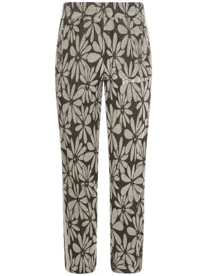 Palm Angels Logo Printed Jacquard Pants