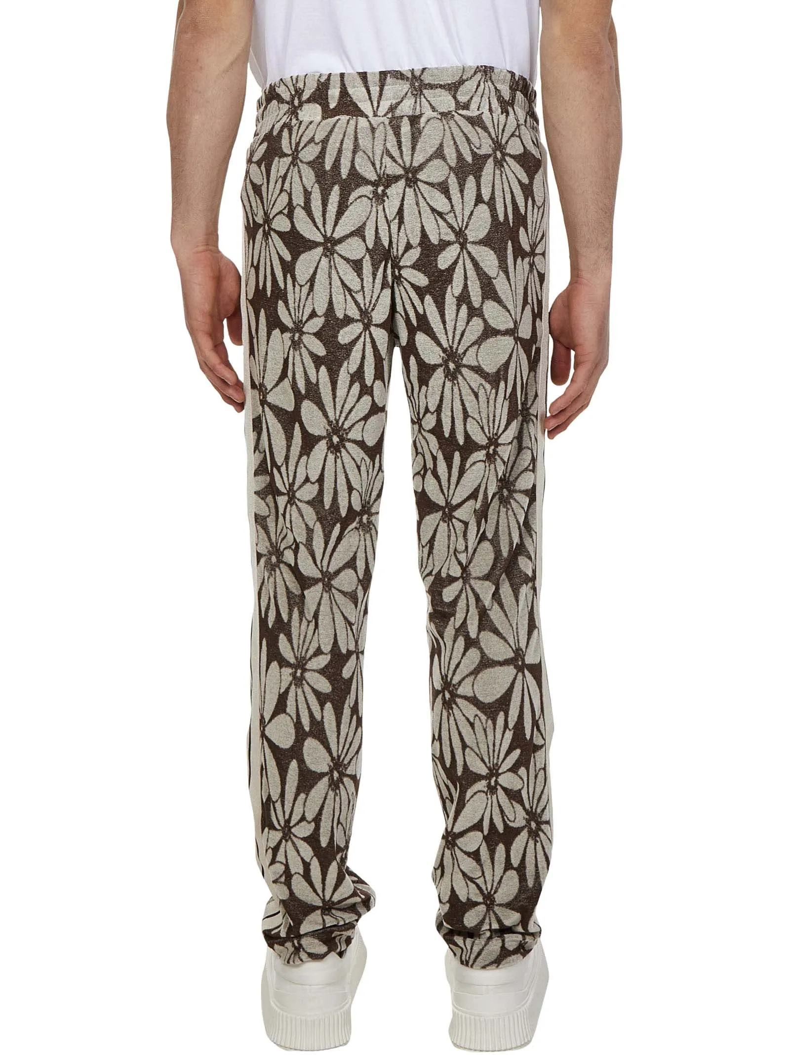 Palm Angels Logo Printed Jacquard Pants