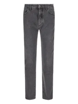 Palm Angels Logo Printed Straight Leg Jeans
