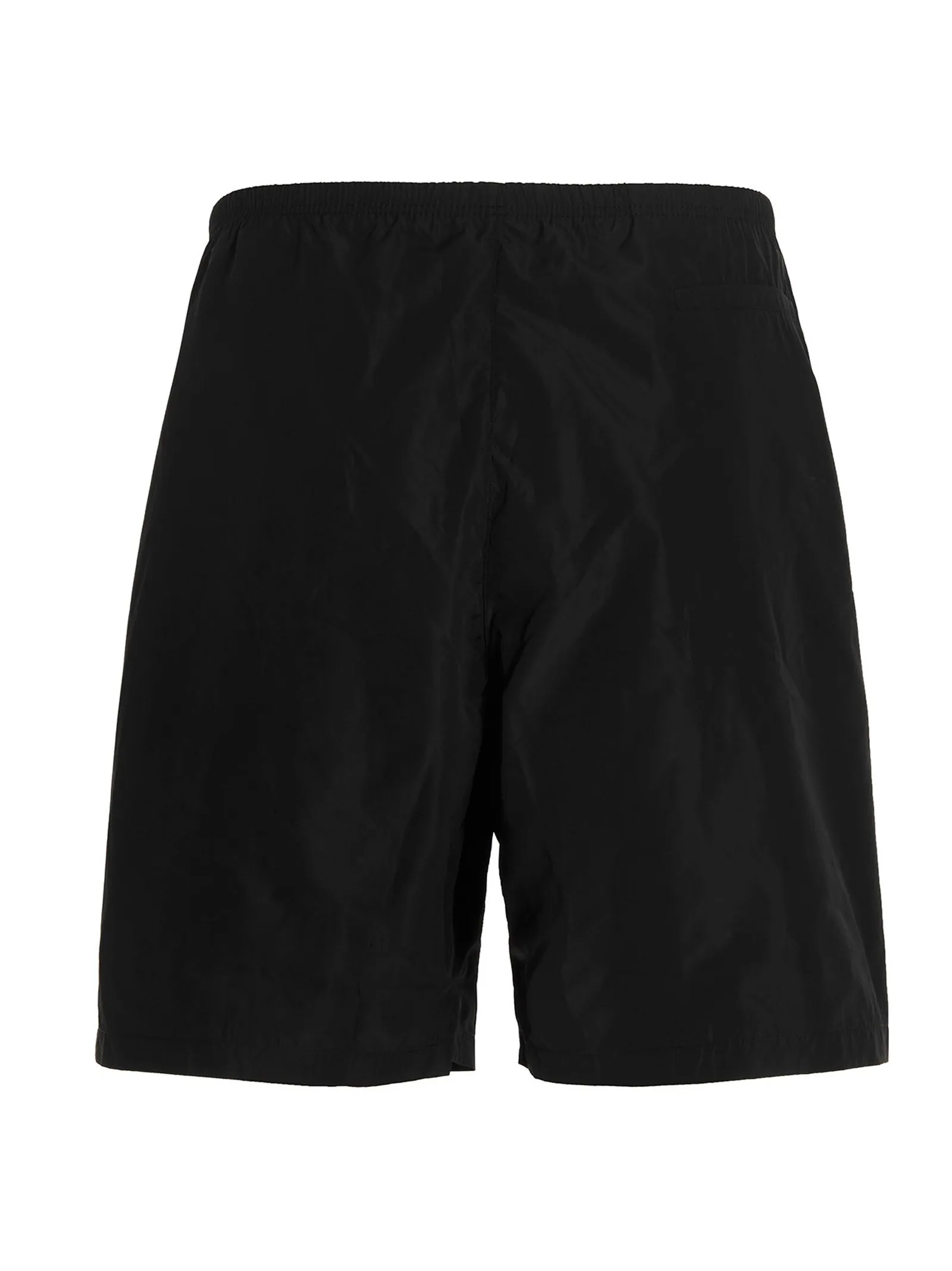 Palm Angels Logo Printed Straight Leg Shorts