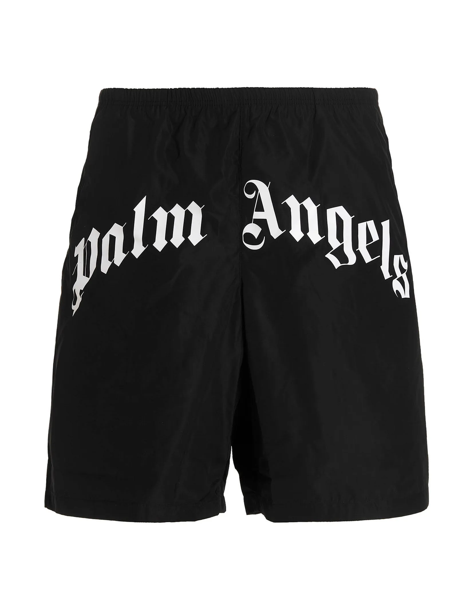 Palm Angels Logo Printed Straight Leg Shorts