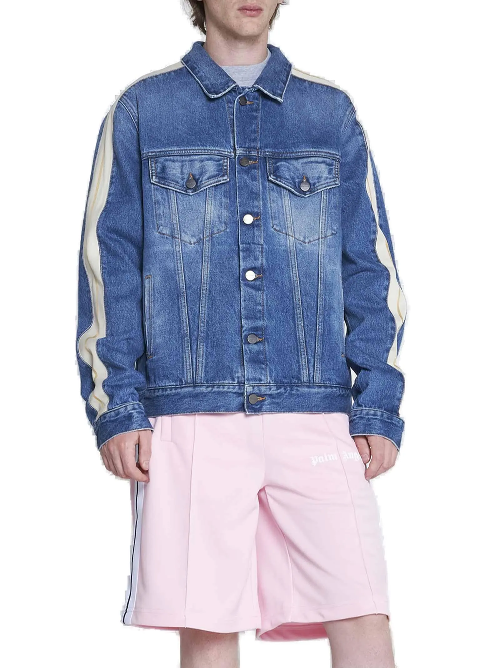 Palm Angels Logo Printed Track Shorts