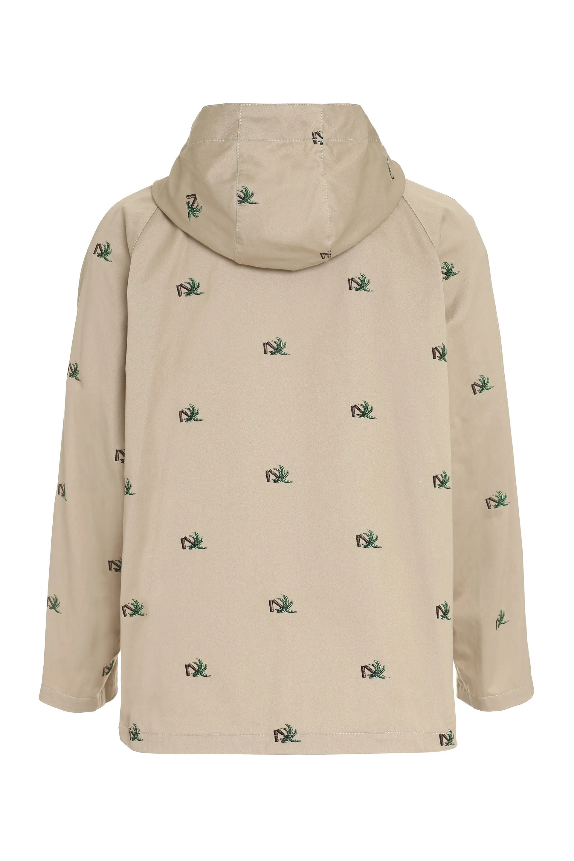 Palm Angels Palm Tree Embroidered Zipped Jacket