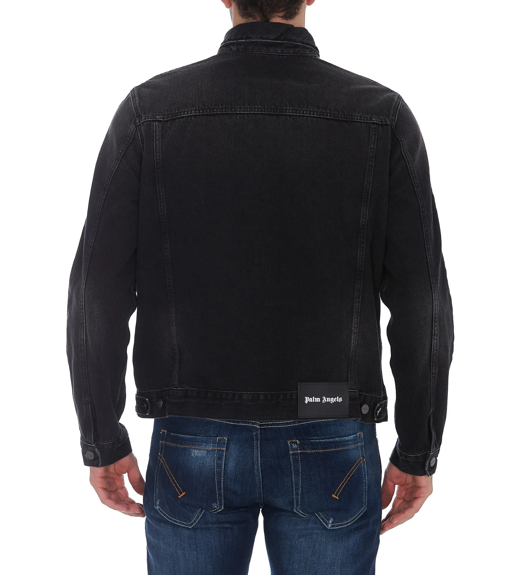 Palm Angels Side Stripe Denim Jacket