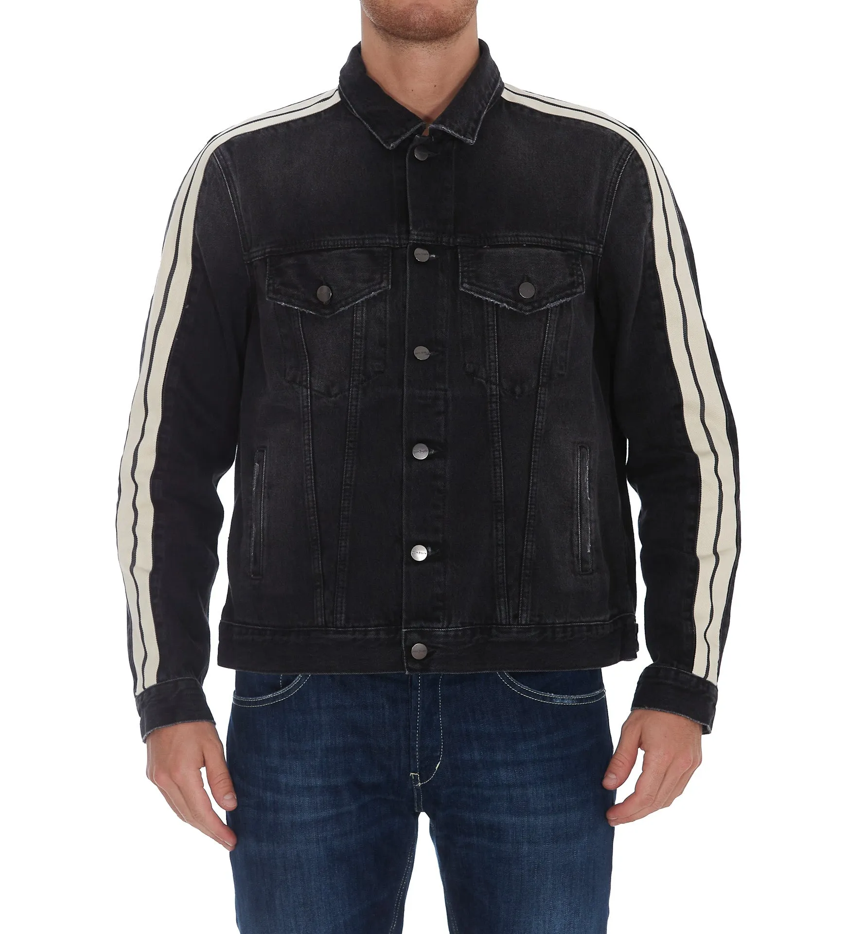 Palm Angels Side Stripe Denim Jacket