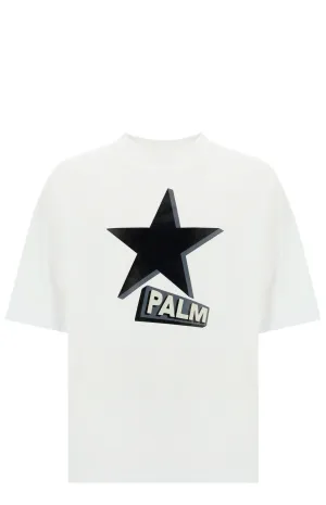 Palm Angels Star Logo Printed T-Shirt