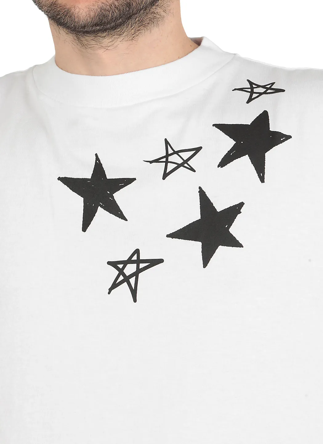 Palm Angels Star Print Crewneck T-Shirt