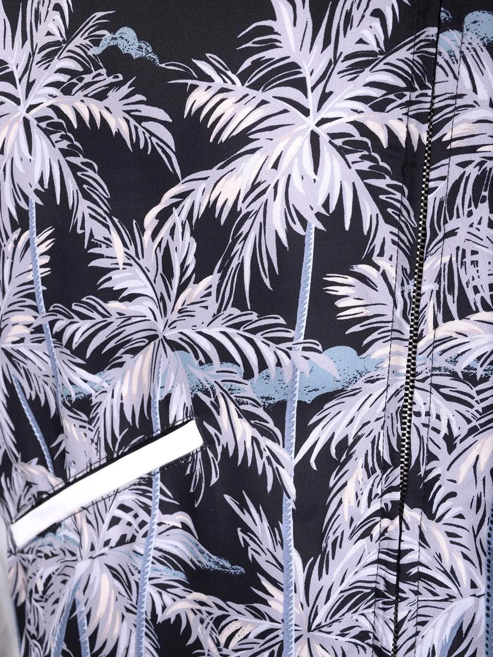 Palm Angels Zip-Up Long-Sleeved Jacket