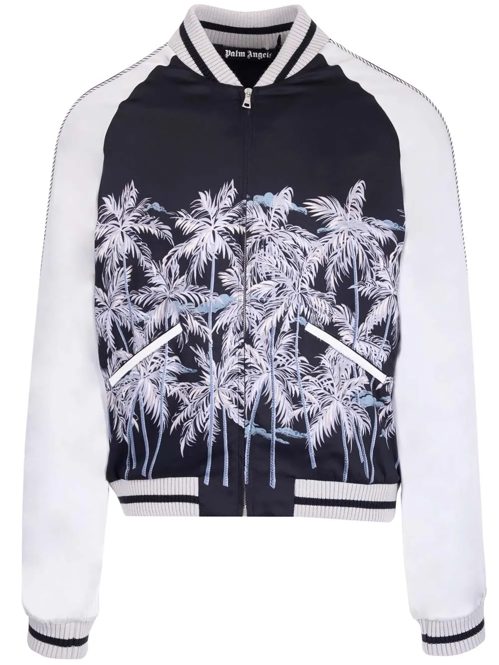 Palm Angels Zip-Up Long-Sleeved Jacket