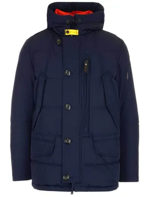 Parajumpers Hooded Logo Patch Puffer Jacket