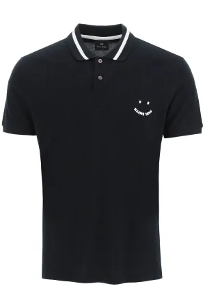 Paul Smith Happy Logo Short-Sleeved Polo Shirt