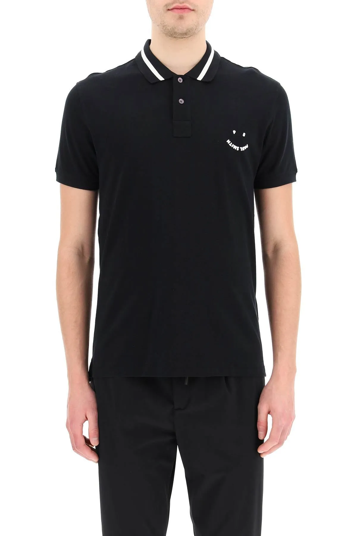 Paul Smith Happy Logo Short-Sleeved Polo Shirt
