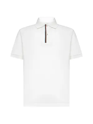Paul Smith Short-Sleeved Striped Trim Polo Shirt