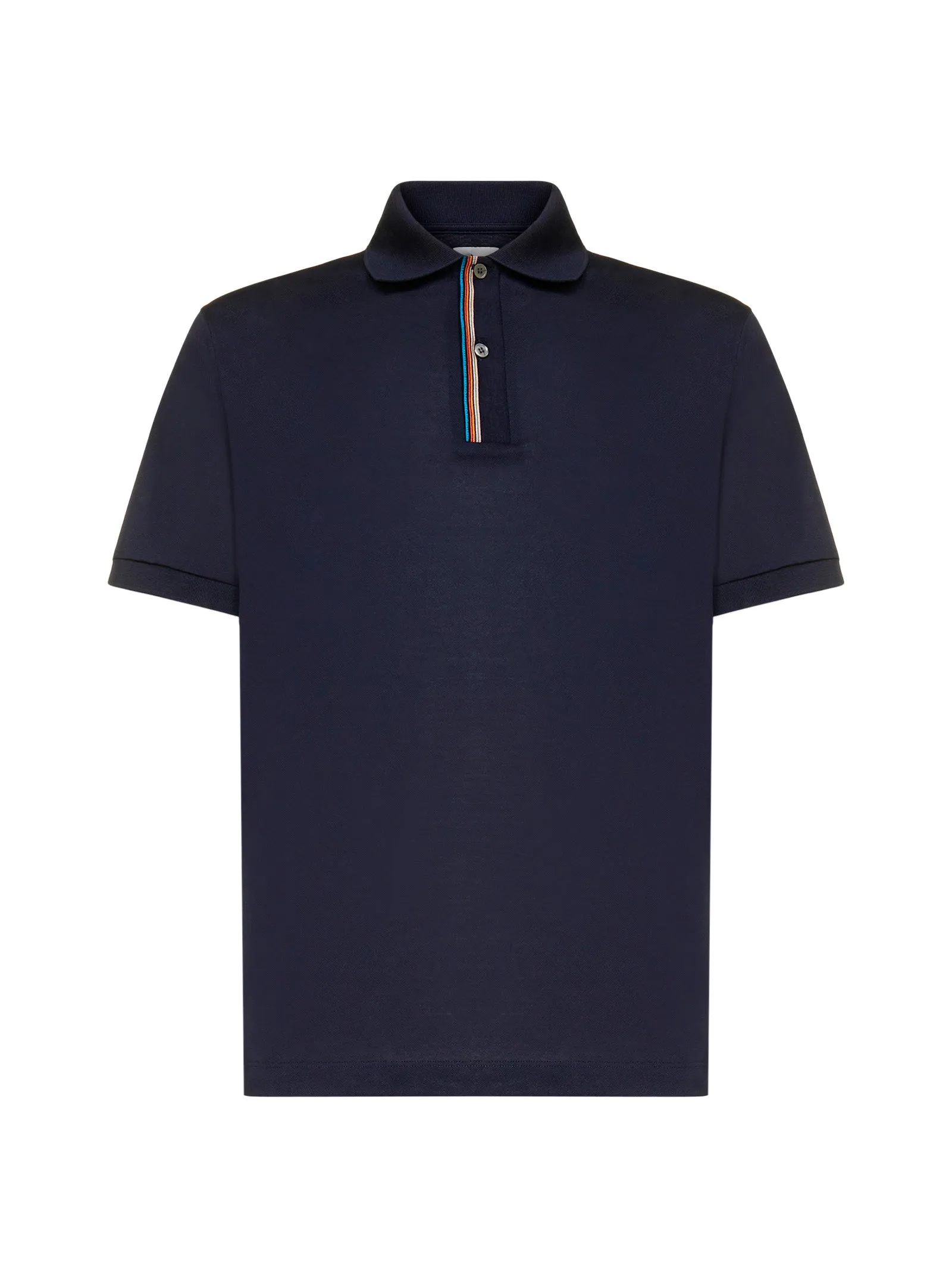 Paul Smith Short-Sleeved Striped Trim Polo Shirt