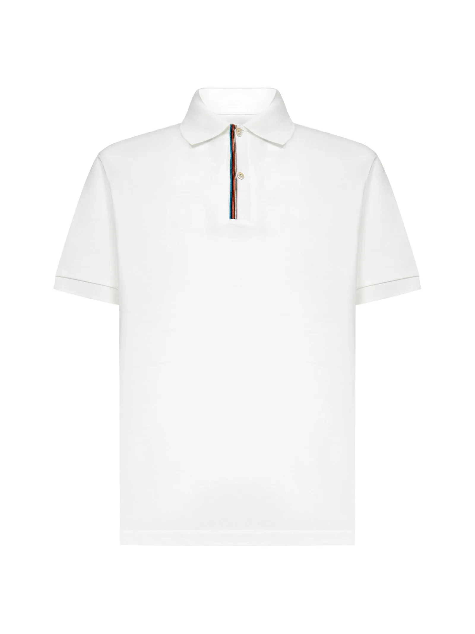 Paul Smith Short-Sleeved Striped Trim Polo Shirt
