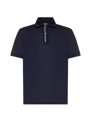 Paul Smith Short-Sleeved Striped Trim Polo Shirt