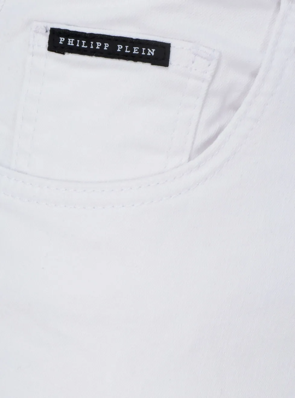 Philipp Plein Logo Patch Skinny-Cut Jeans