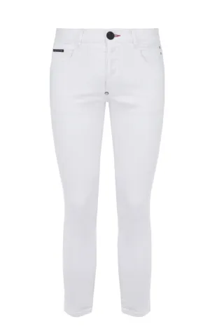 Philipp Plein Logo Patch Skinny-Cut Jeans