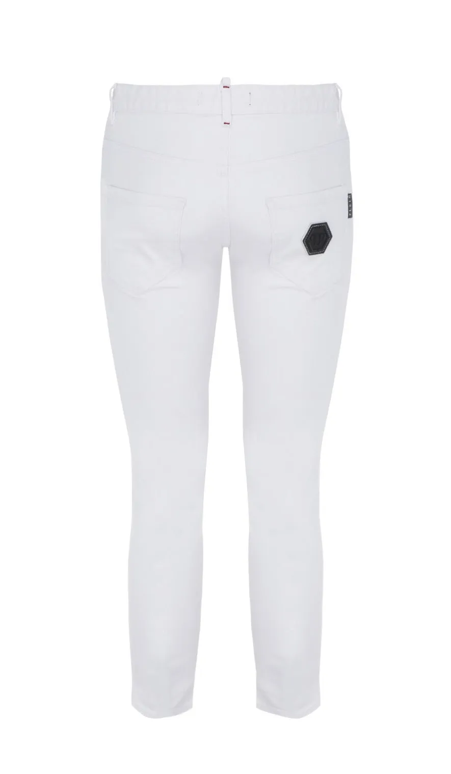 Philipp Plein Logo Patch Skinny-Cut Jeans