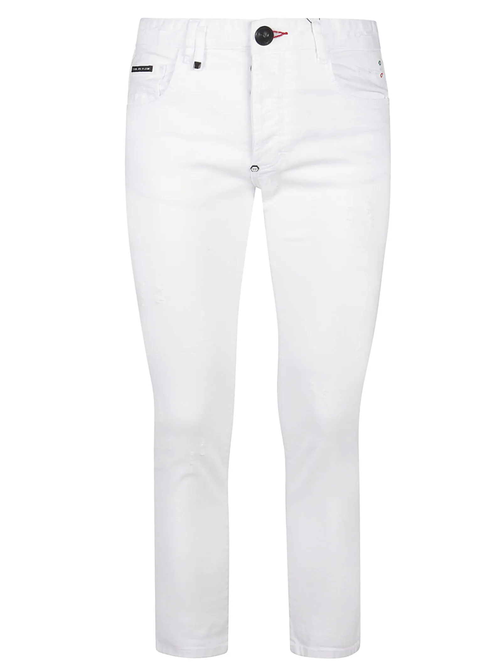 Philipp Plein Logo Patch Slim Fit Jeans