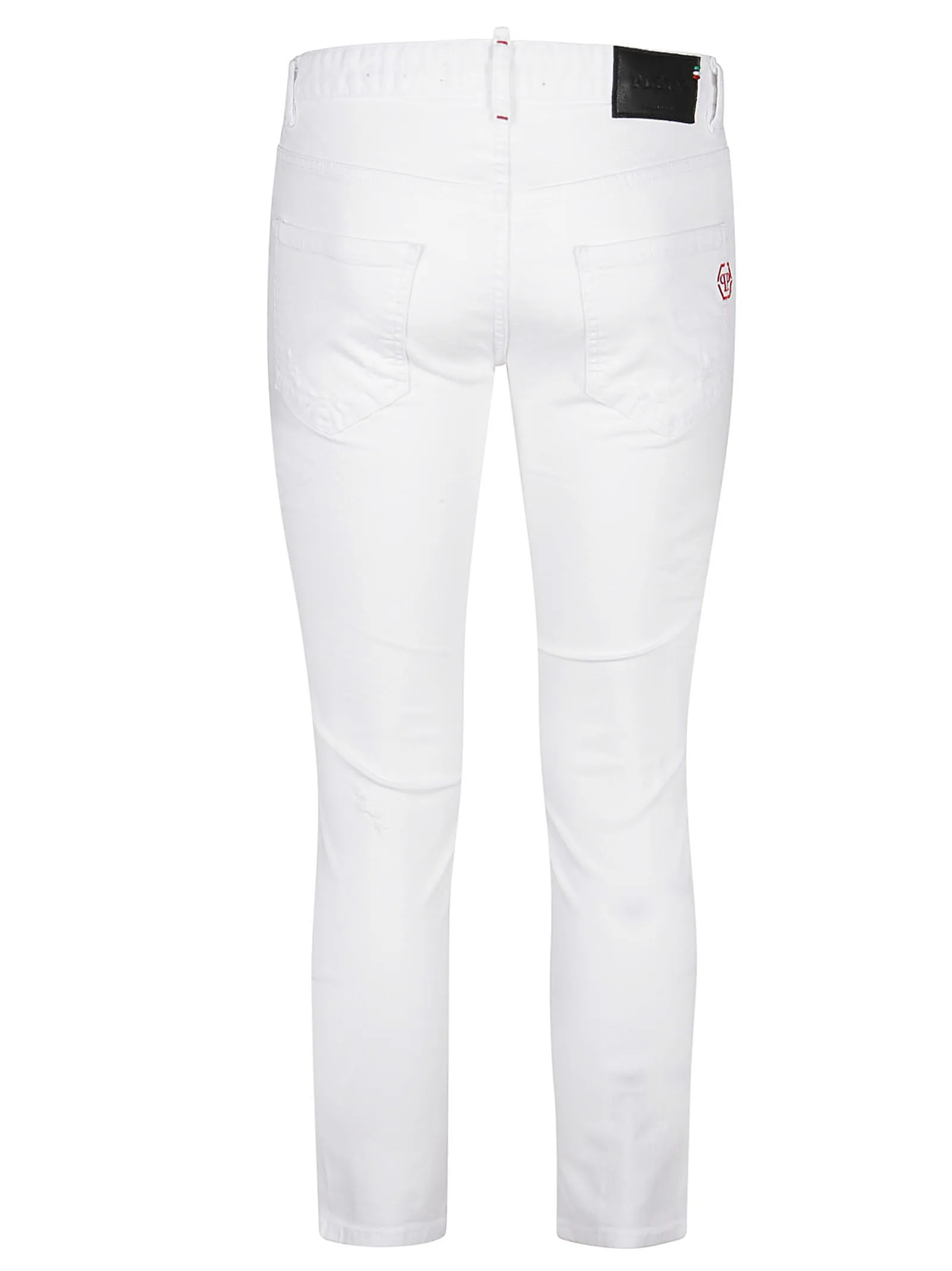 Philipp Plein Logo Patch Slim Fit Jeans