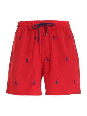 Polo Ralph Lauren All-Over Logo Embroidered Swim shorts