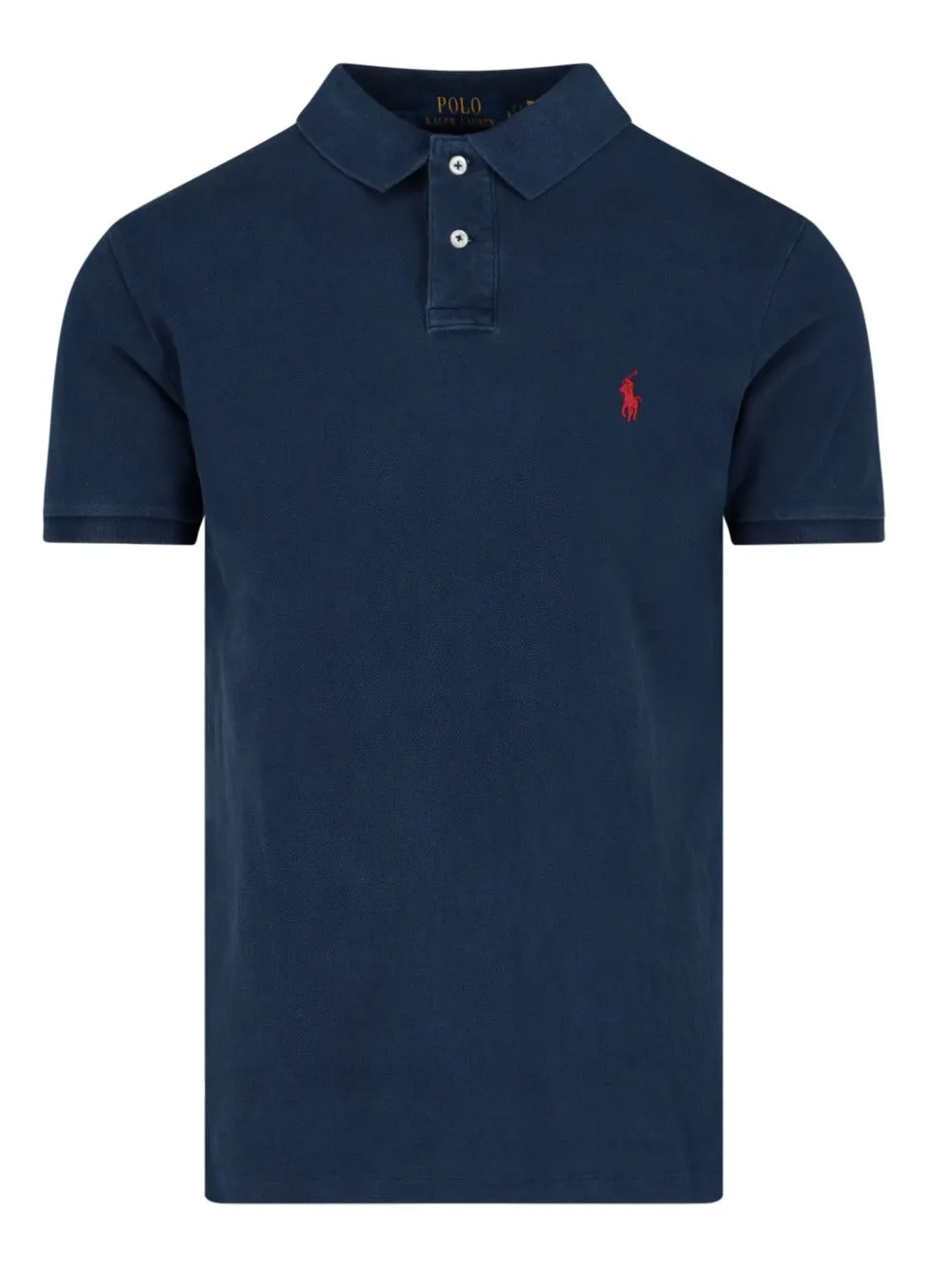 Polo Ralph Lauren Logo Embroidered Straight Hem Polo Shirt