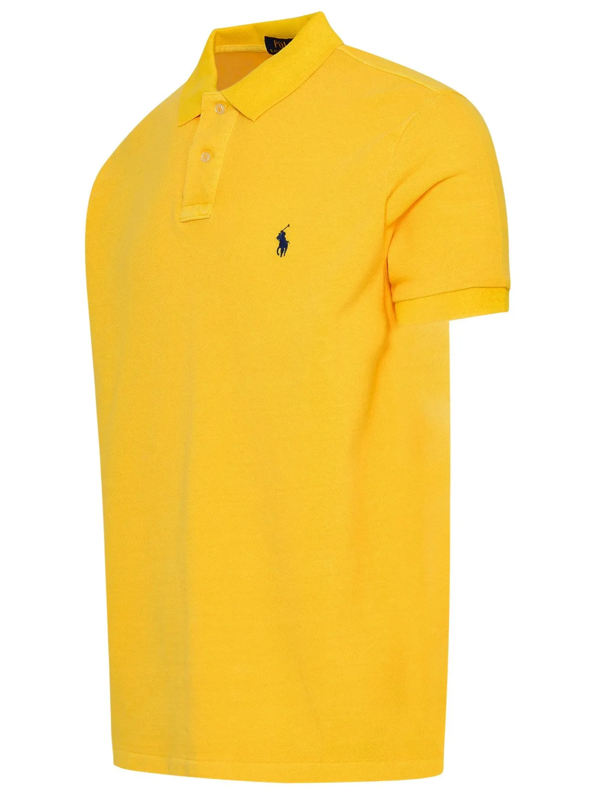 Polo Ralph Lauren Logo Embroidered Straight Hem Polo Shirt