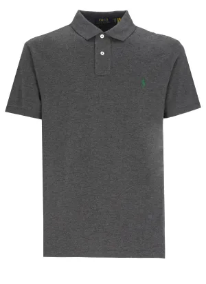 Polo Ralph Lauren Logo Embroidered Straight Hem Polo Shirt