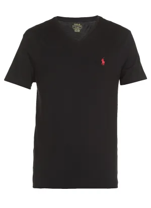 Polo Ralph Lauren Logo Embroidered V-Neck T-Shirt