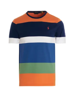 Polo Ralph Lauren Polo Pony Motif Striped T-Shirt