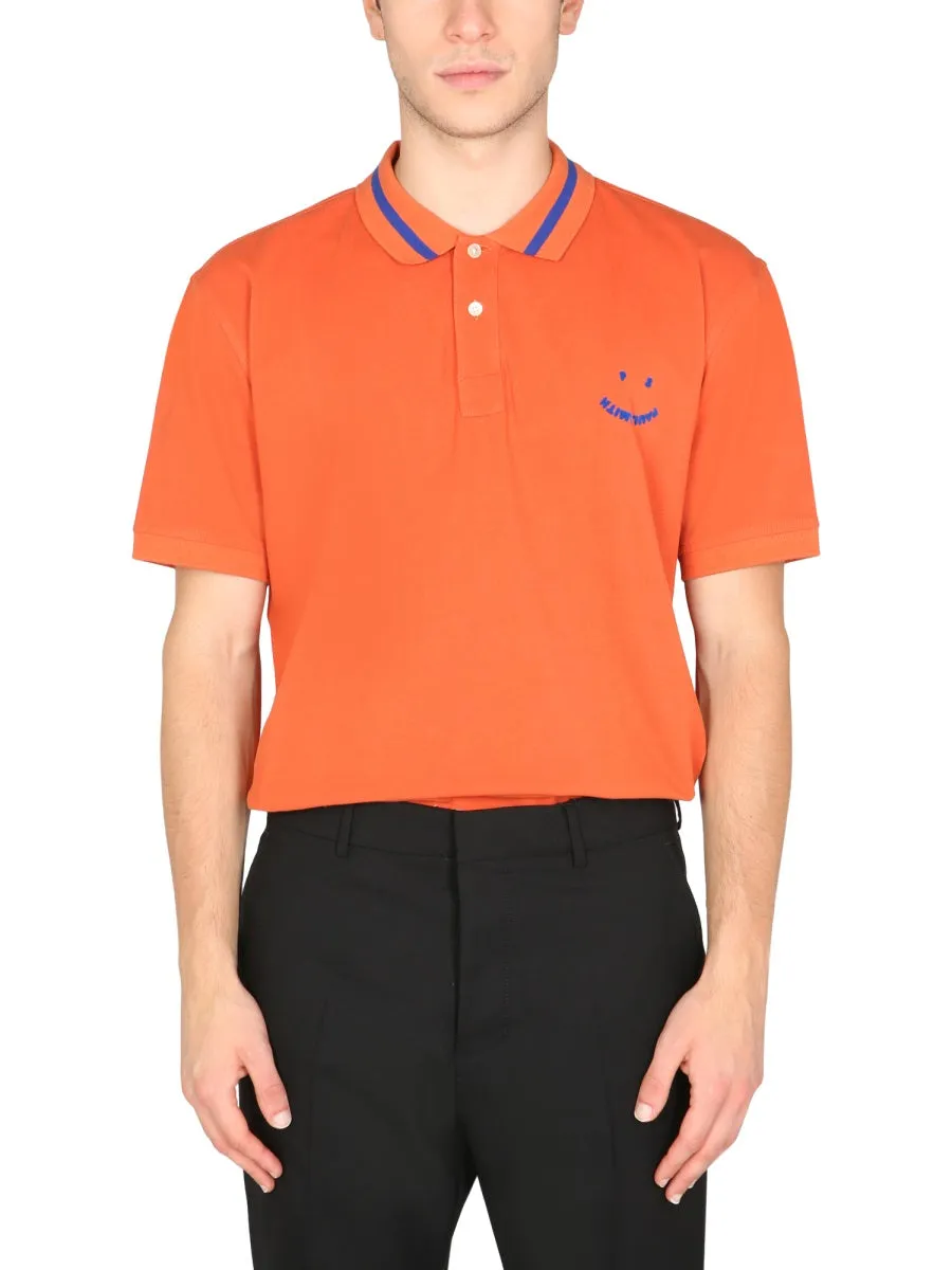 PS Paul Smith Logo Detailed Short-Sleeved Polo Shirt