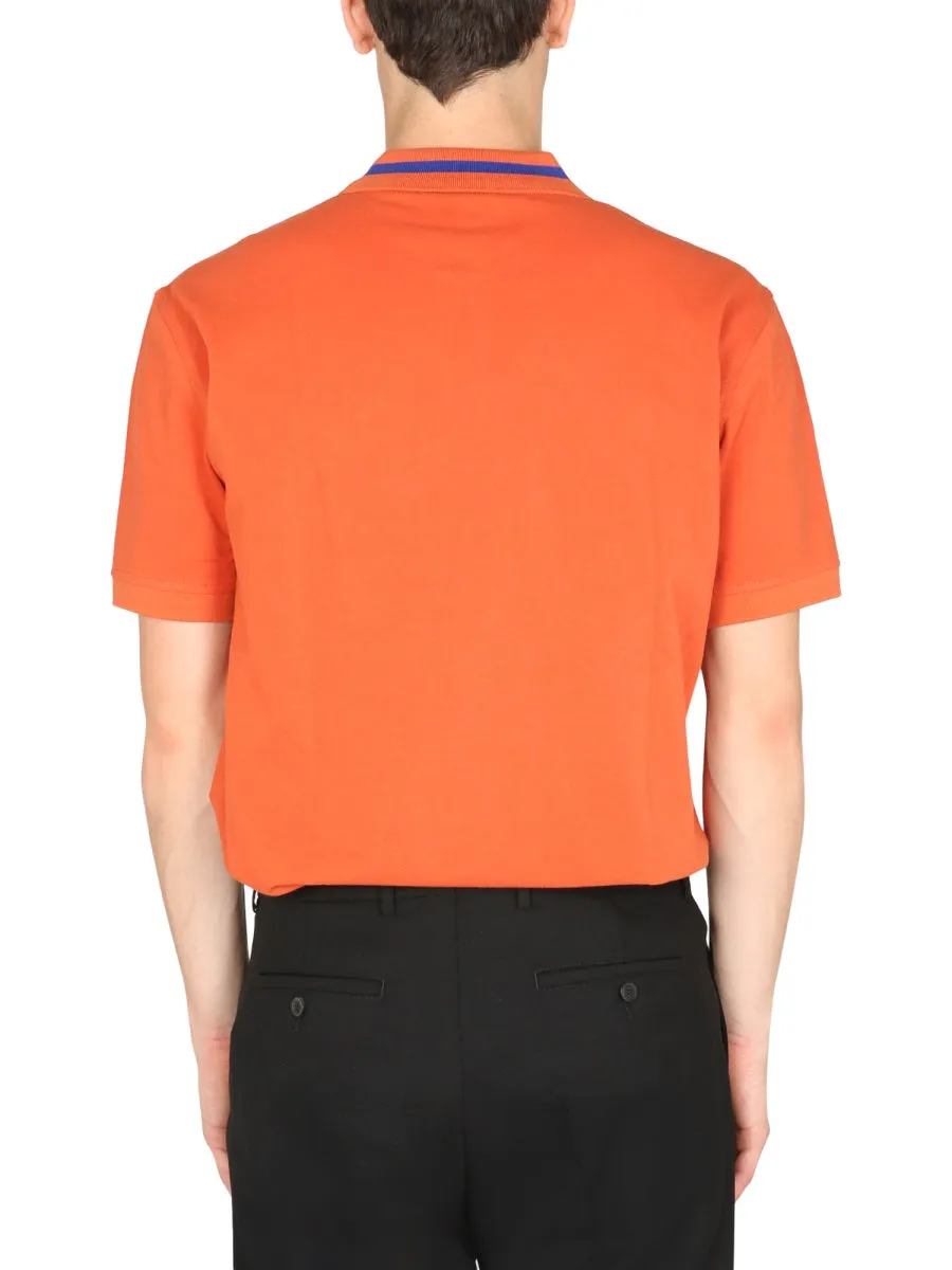 PS Paul Smith Logo Detailed Short-Sleeved Polo Shirt