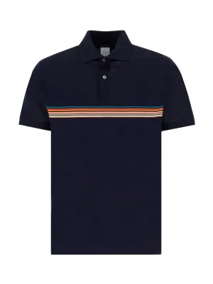 PS Paul Smith Signature Stripe Short-Sleeved Polo Shirt