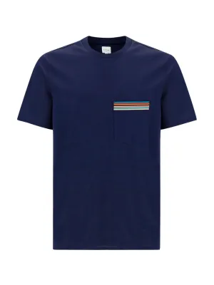 PS Paul Smith Stripe Printed Crewneck T-Shirt